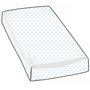 CRIB SHEET - TEDDY BEAR BLUE