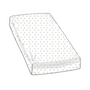 BASSINET SHEET / CHANGING PAD COVER - CAROUSEL