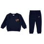 FRENCH TERRY SET W/ EMBROIDERY 2.0 - NAVY - SPORTS