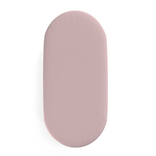 BASSINET SHEET / CHANGING PAD COVER - DUSTY PINK