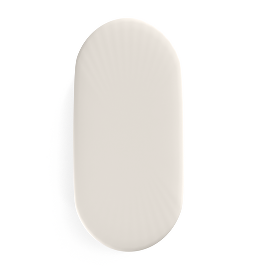 BASSINET SHEET / CHANGING PAD COVER - IVORY