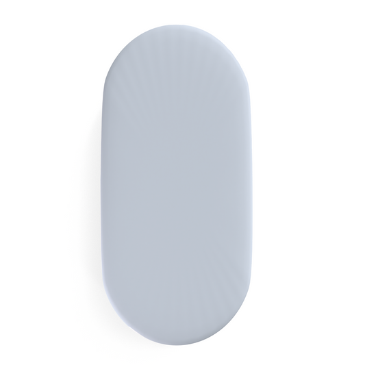 BASSINET SHEET / CHANGING PAD COVER - LIGHT BLUE