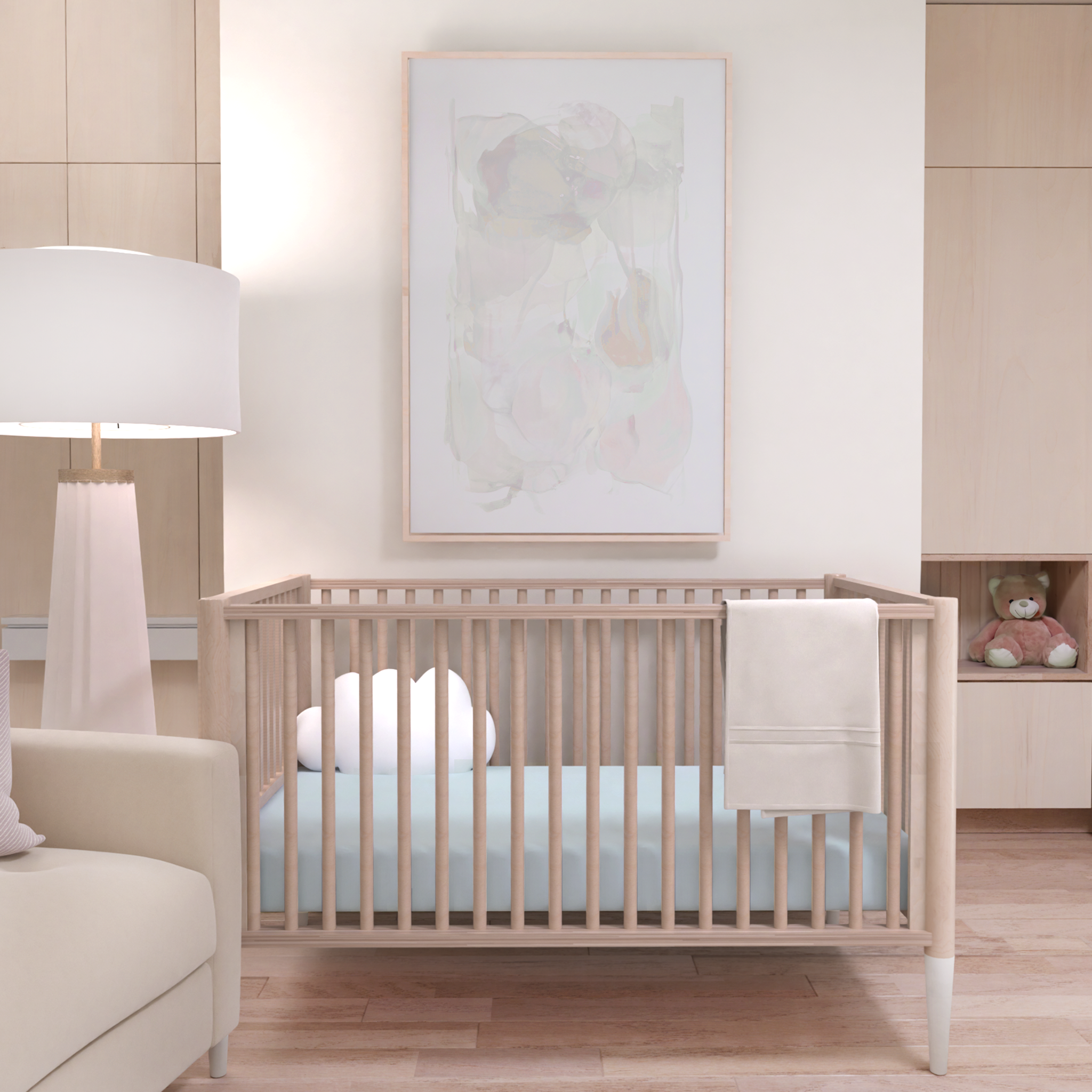 CRIB SHEET - LIGHT BLUE