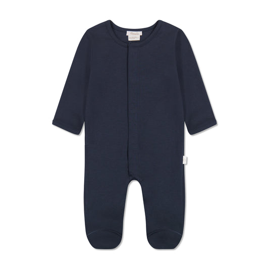 FOOTIE - NAVY NAVY 0/3M