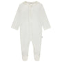 ZIPPER FOOTIE - IVORY