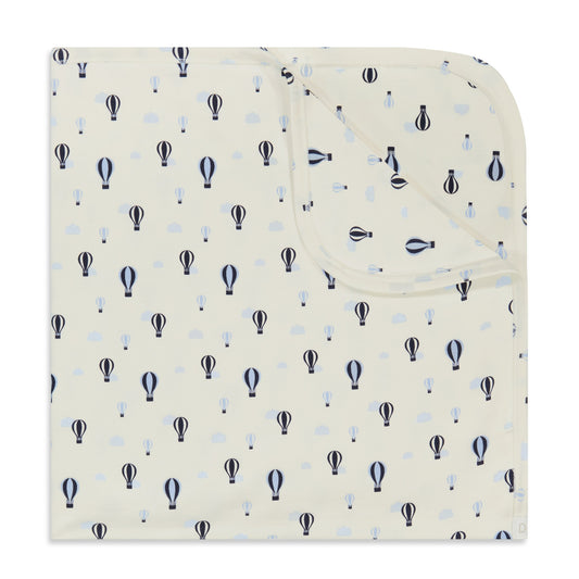 RECEIVING BLANKET - BALLOONS AND CLOUDS BALLOONS AND CLOUDS O/S