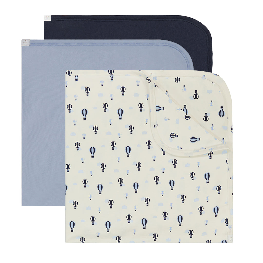 RECEIVING BLANKET - NAVY