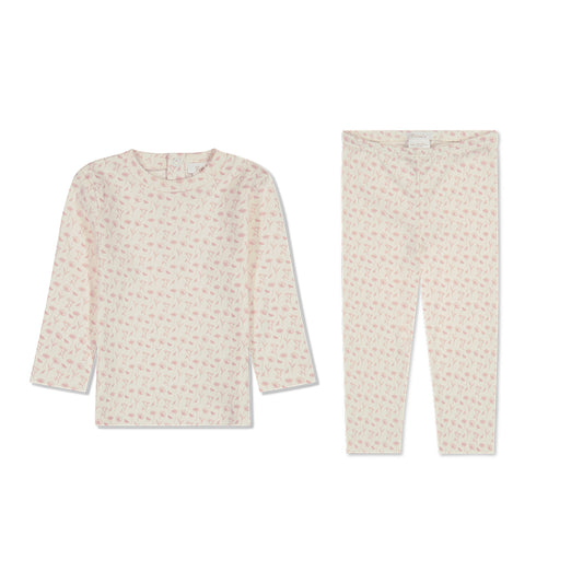 TWO PIECE SET - HAND DRAWN FLOWERS HAND DRAWN FLOWERS 0/3M