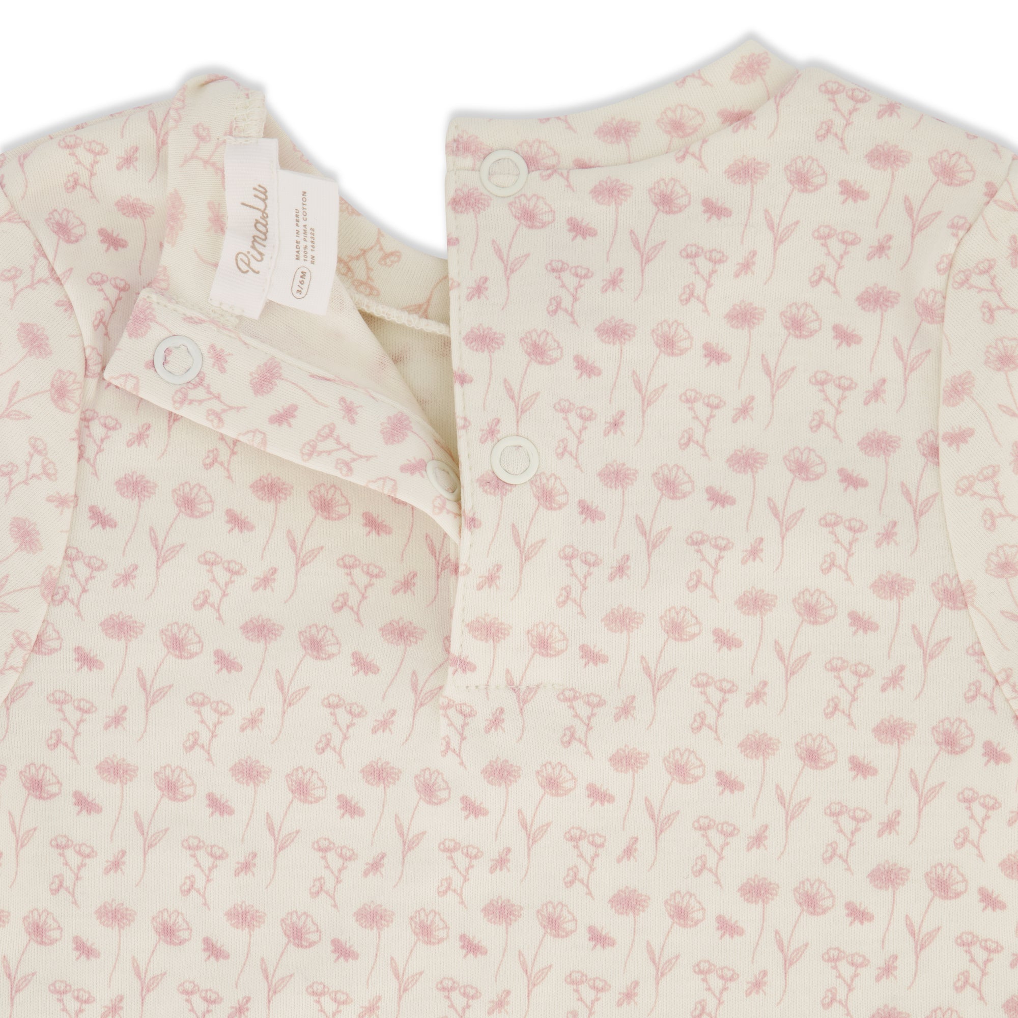 TWO PIECE SET - HAND DRAWN FLOWERS