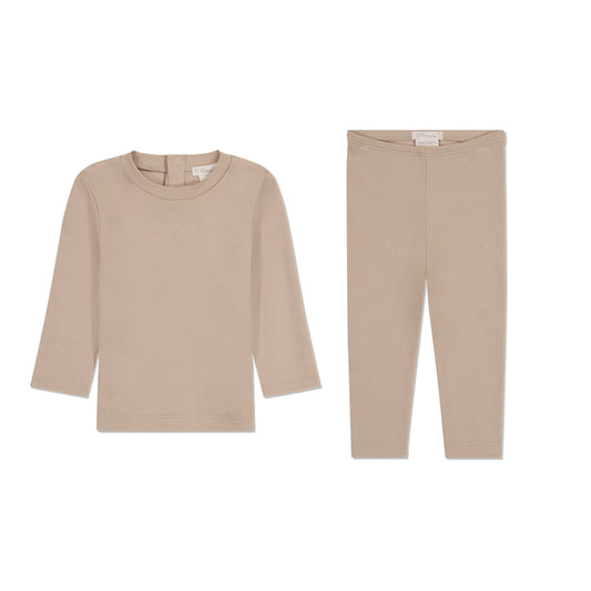 TWO PIECE SET - OATMEAL OATMEAL 0/3M