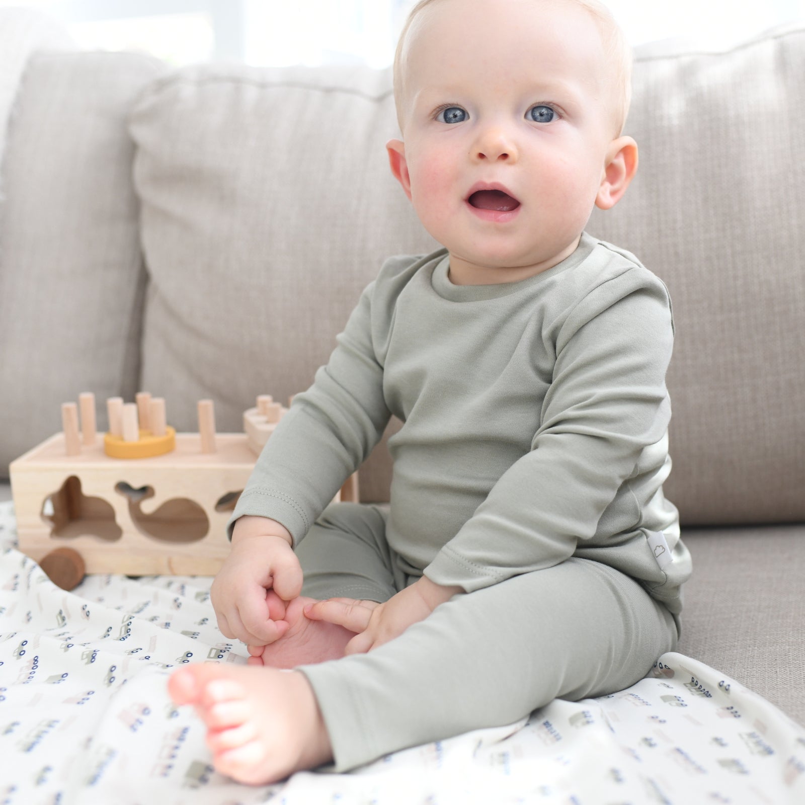 TWO PIECE SET - SAGE GREEN