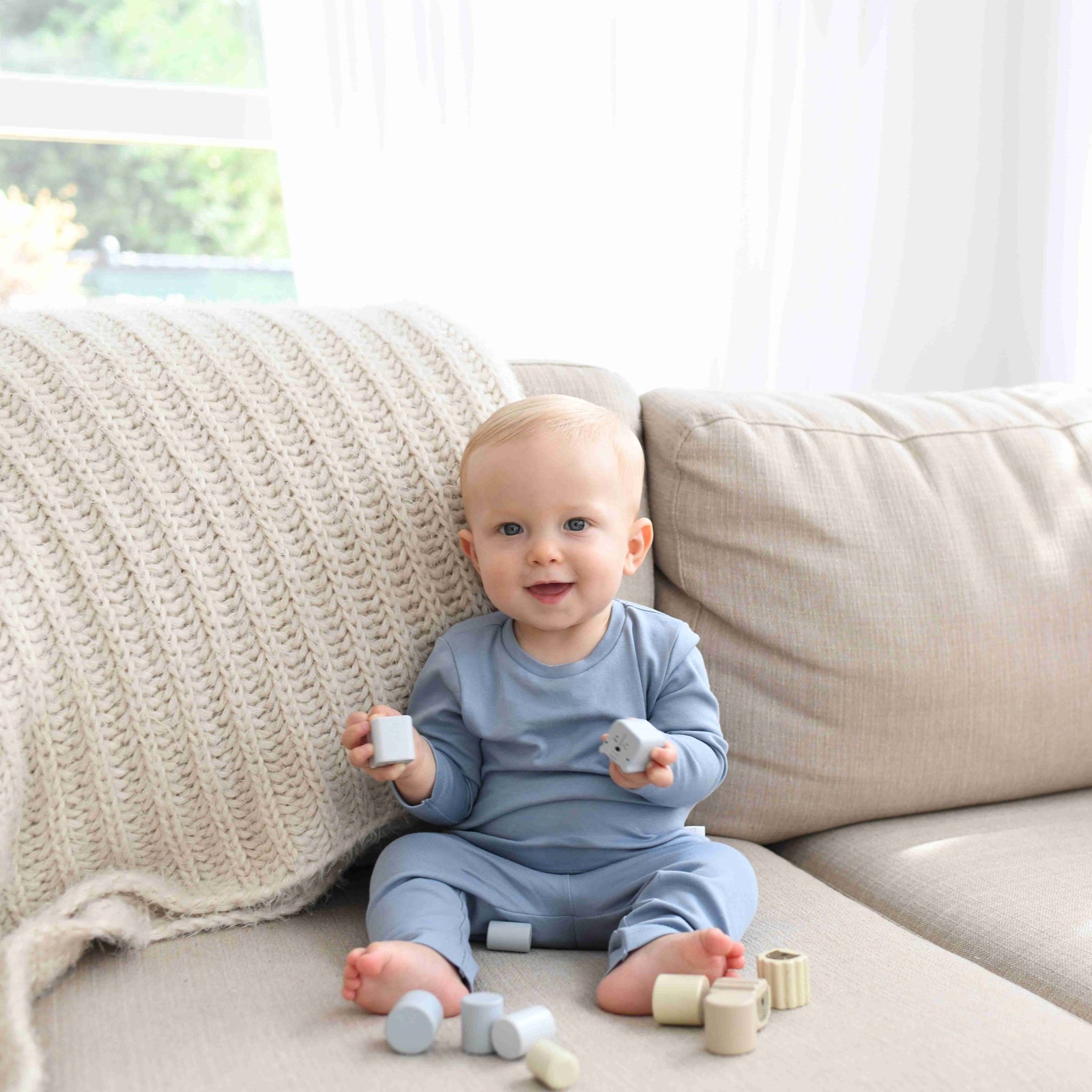 TWO PIECE SET - SLATE BLUE