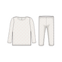 TWO PIECE SET - HEART RIBBON