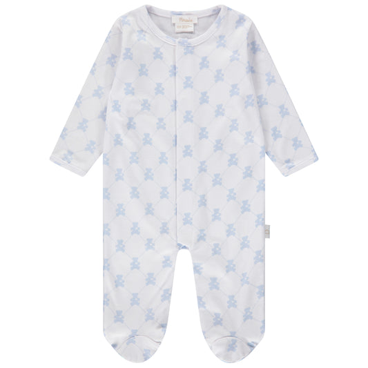 SNAP FOOTIE - TEDDY BEAR BLUE