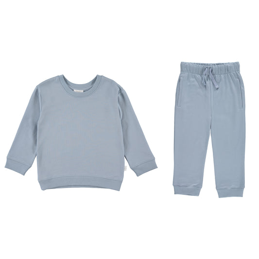 FRENCH TERRY SET - SLATE BLUE