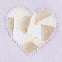 FRENCH TERRY SET W/ EMBROIDERY - HEART - PURPLE HEATHER Swatch