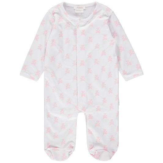 SNAP FOOTIE - TEDDY BEAR PINK