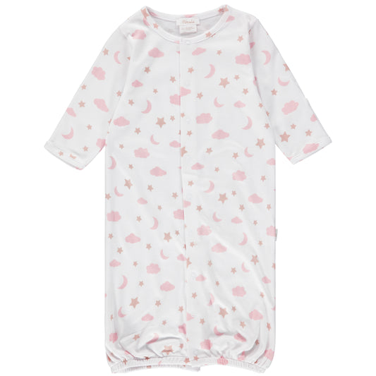 CONVERTER GOWN - MOON AND STARS PINK