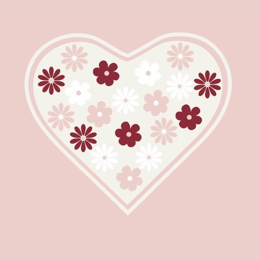 FRENCH TERRY SET W/ EMBROIDERY 2.0 - CRYSTAL PINK - HEART