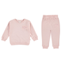 FRENCH TERRY SET W/ EMBROIDERY 2.0 - CRYSTAL PINK - HEART