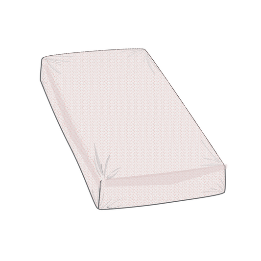 BASSINET SHEET /CHANGING PAD COVER - DITSY FLORAL