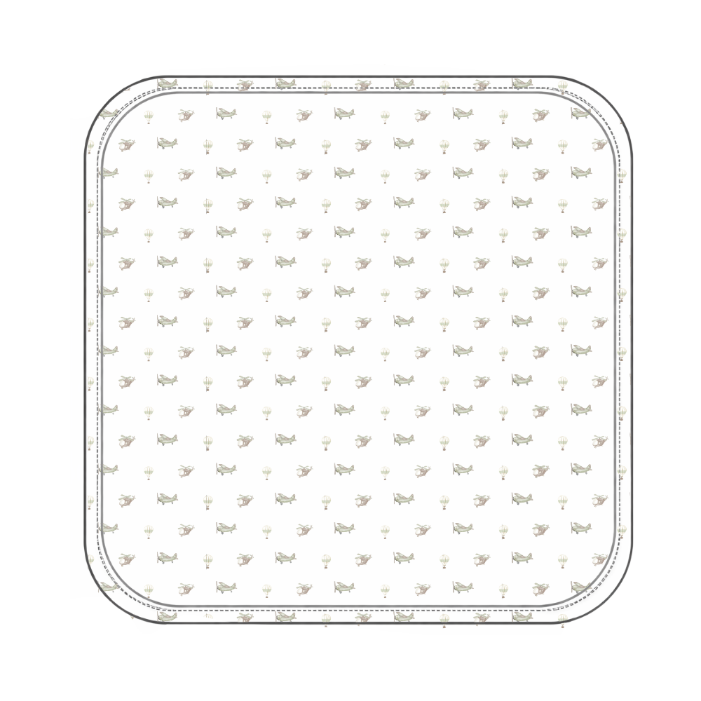 RECEIVING BLANKET - CARTOON PLANES