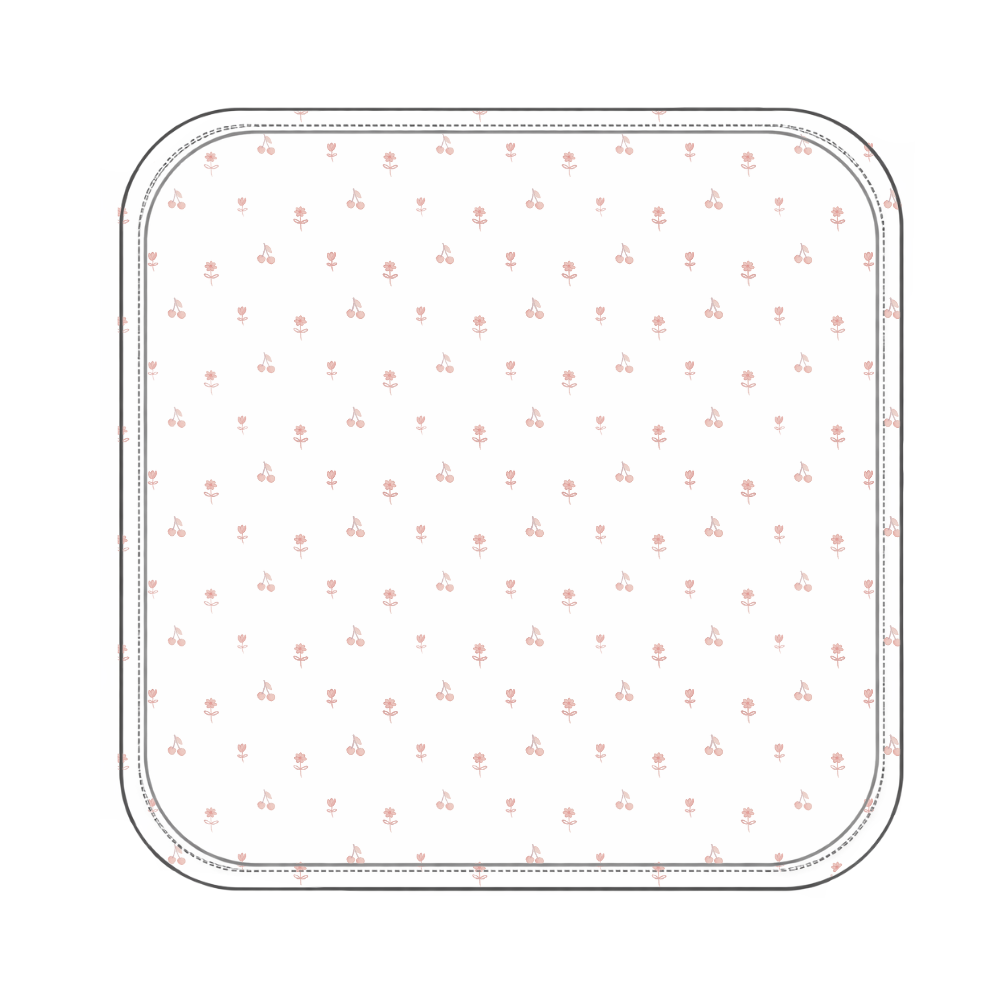 RECEIVING BLANKET - CHERRIES