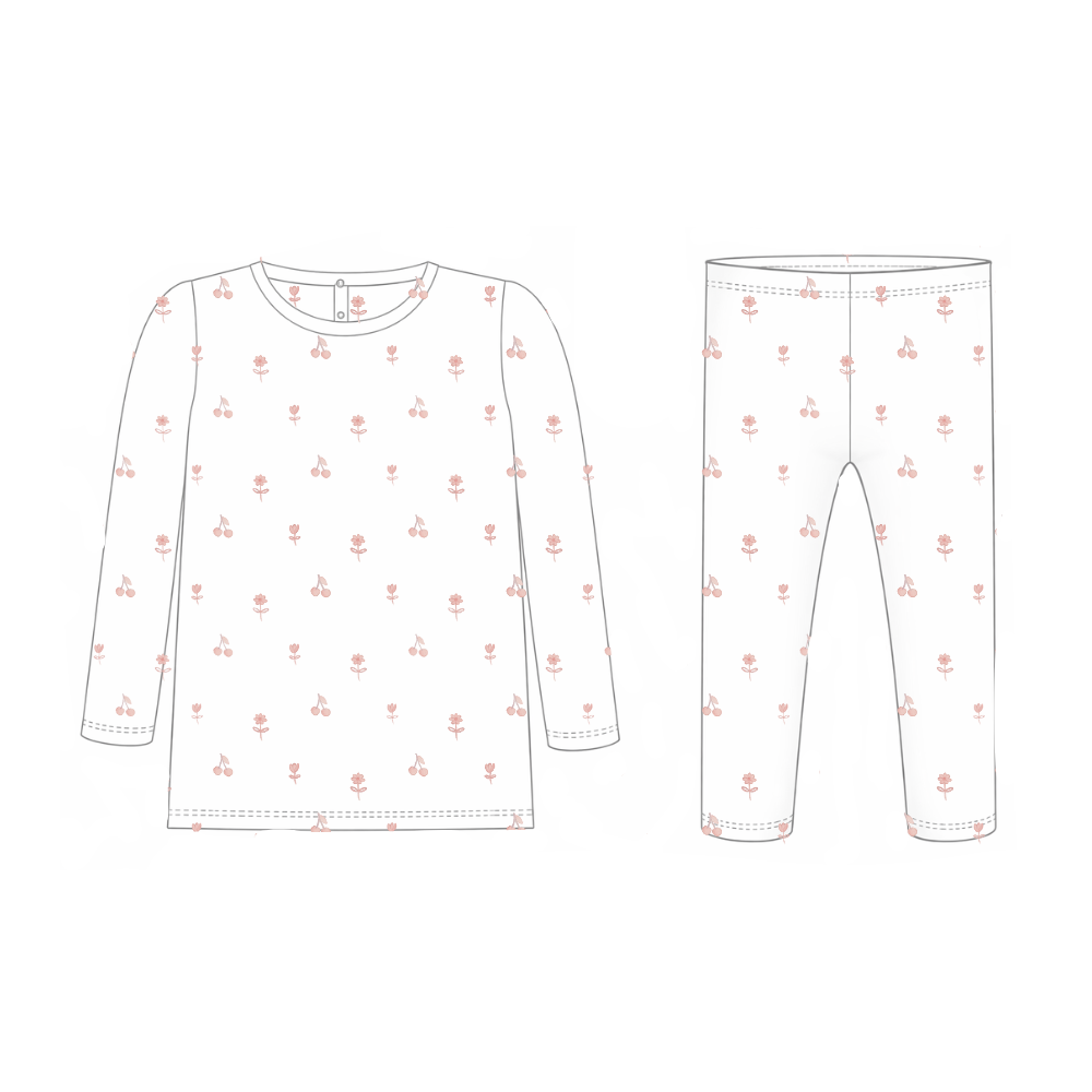 TWO PIECE SET - CHERRIES