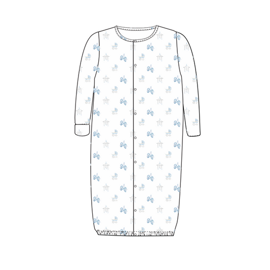 CONVERTER GOWN - BABY BOY CARRIAGE