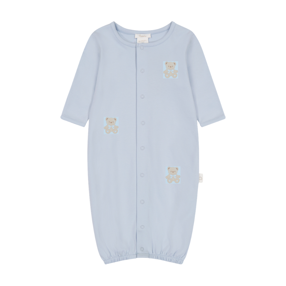 CONVERTER GOWN - LIGHT BLUE - BEAR BOY