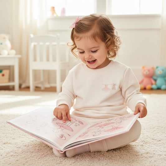 FRENCH TERRY SET W/ EMBROIDERY 2.0 - DELICACY - BALLERINA