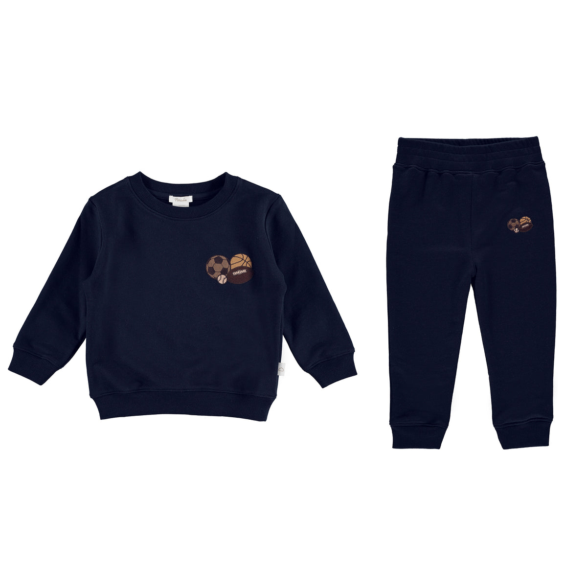 FRENCH TERRY SET W/ EMBROIDERY 2.0 - NAVY - SPORTS