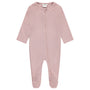 ZIPPER FOOTIE - DUSTY PINK