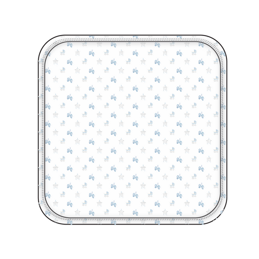RECEIVING BLANKET - BABY BOY CARRIAGE