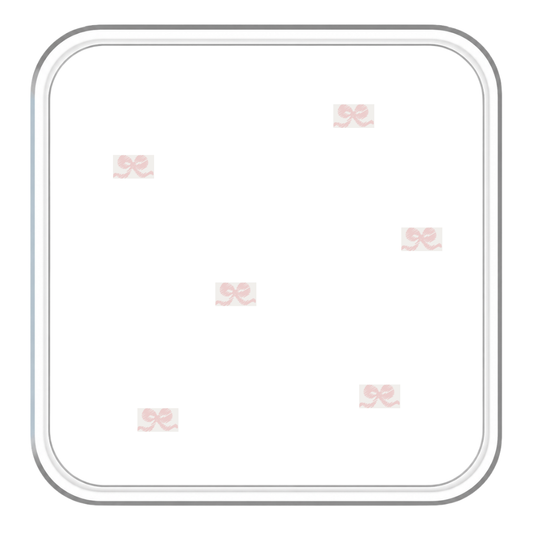 RECEIVING BLANKET - PEARL - BOW