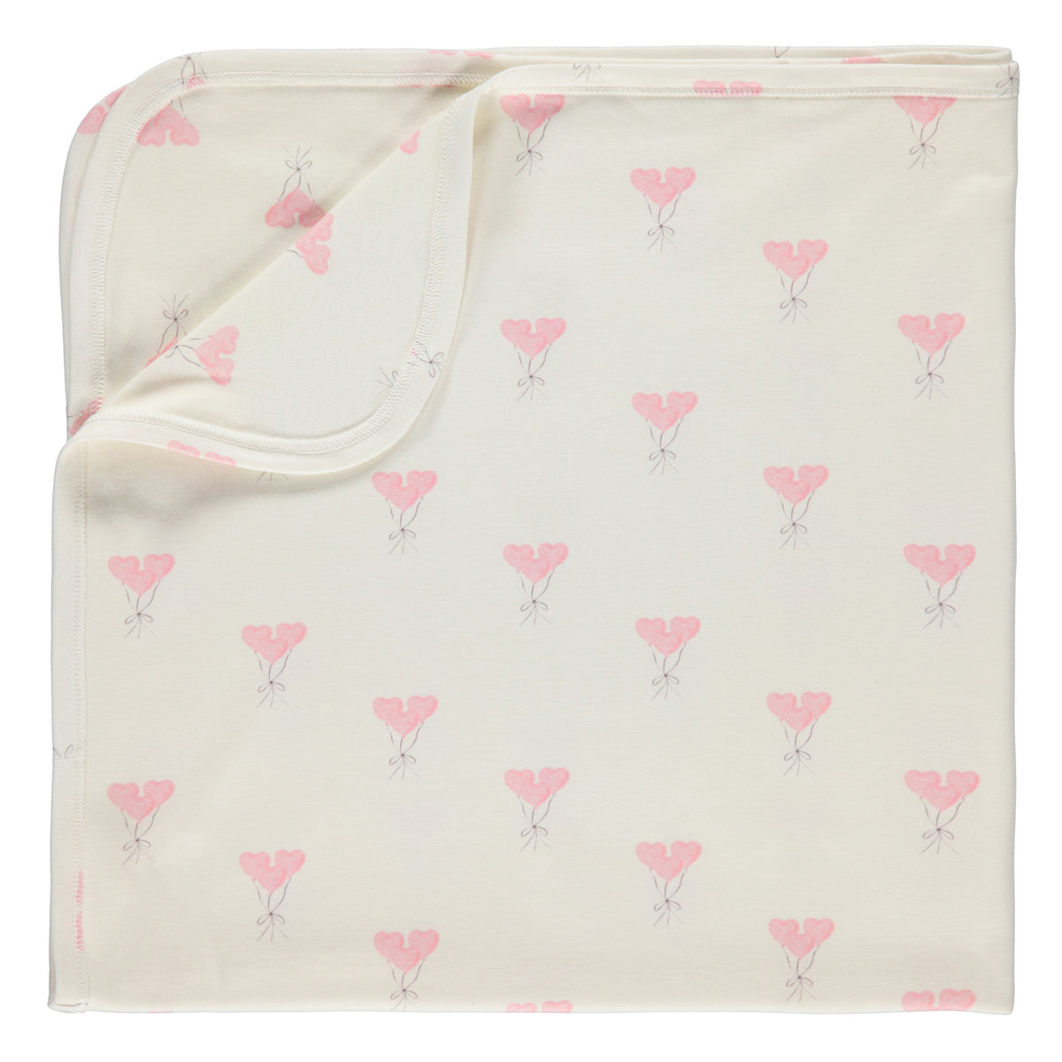 RECEIVING BLANKET - HEART BALLOON