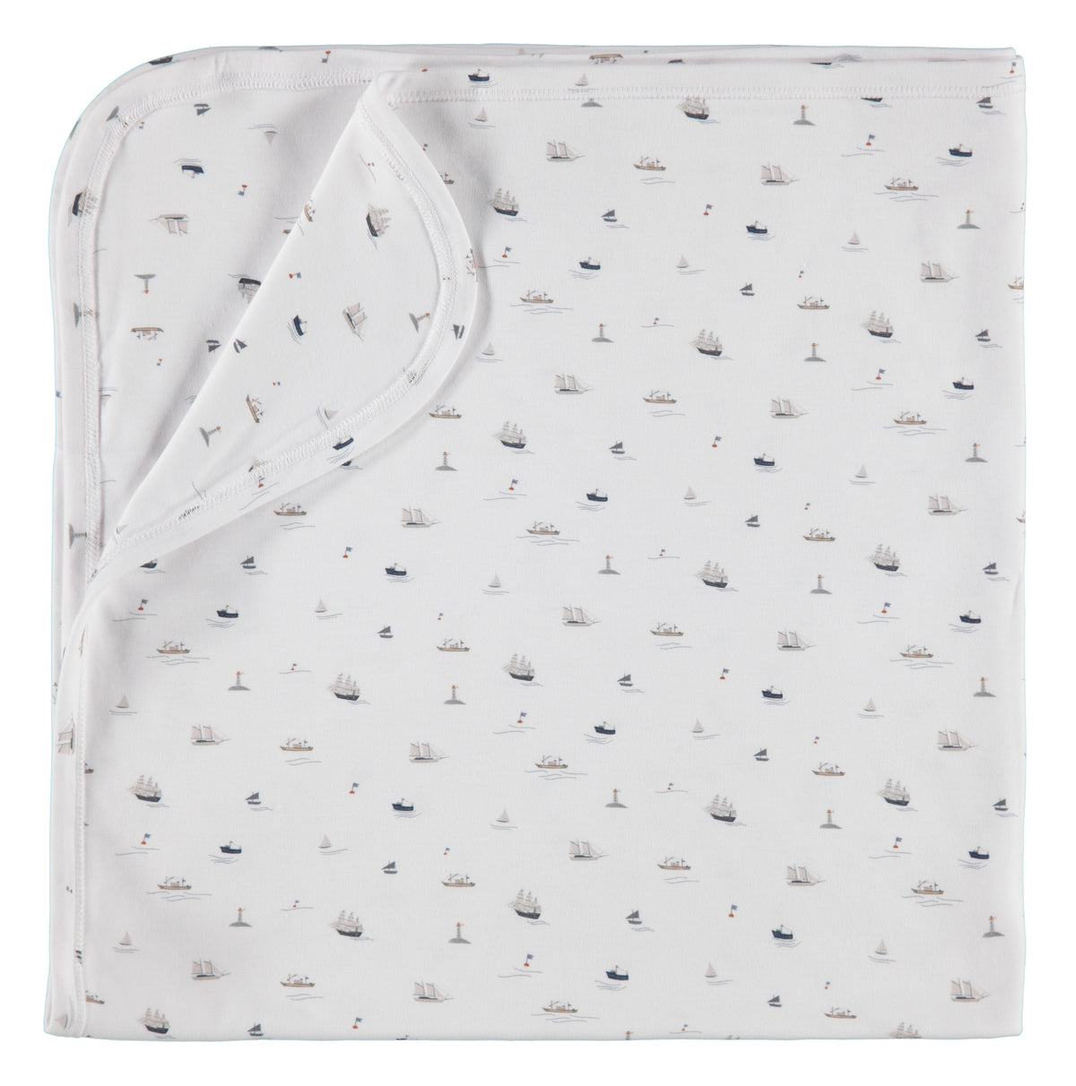 RECEIVING BLANKET - SAILBOATS