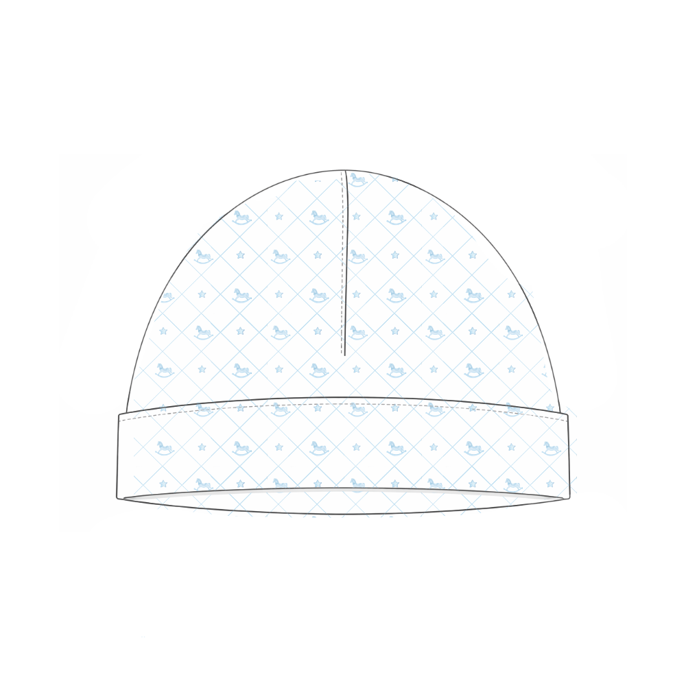 HAT - ROCKING HORSE LIGHT BLUE
