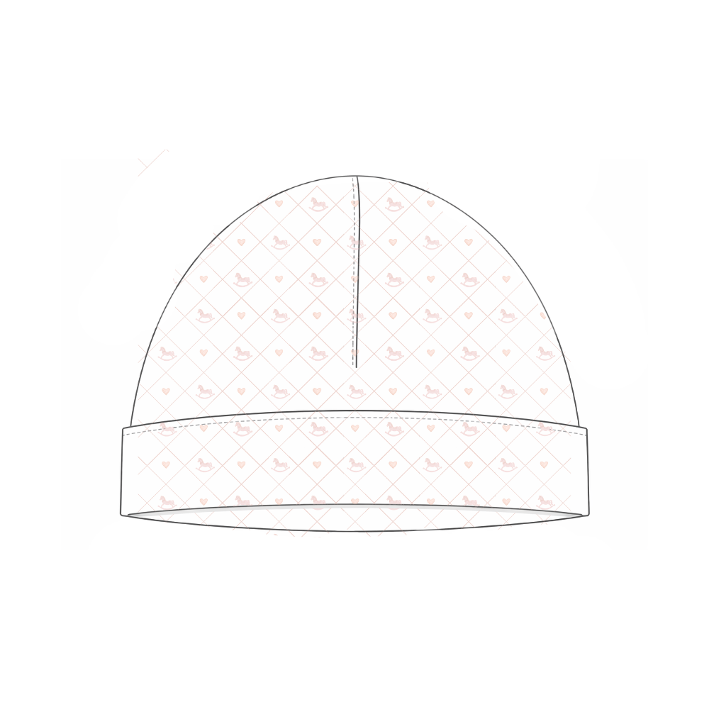 HAT - ROCKING HORSE LIGHT PINK