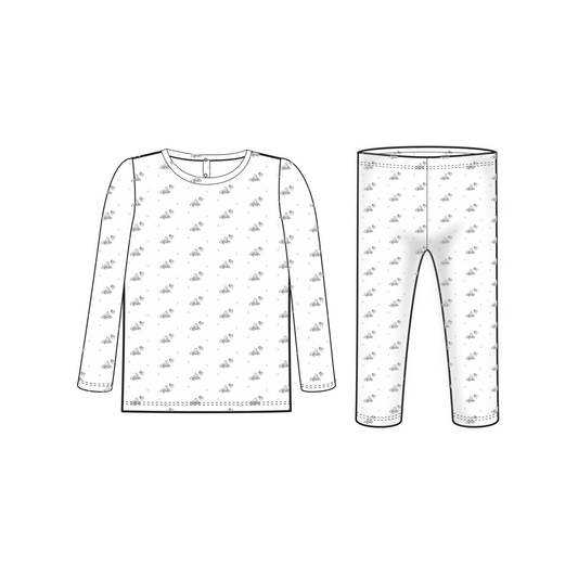 TWO PIECE SET - BEAR CAR