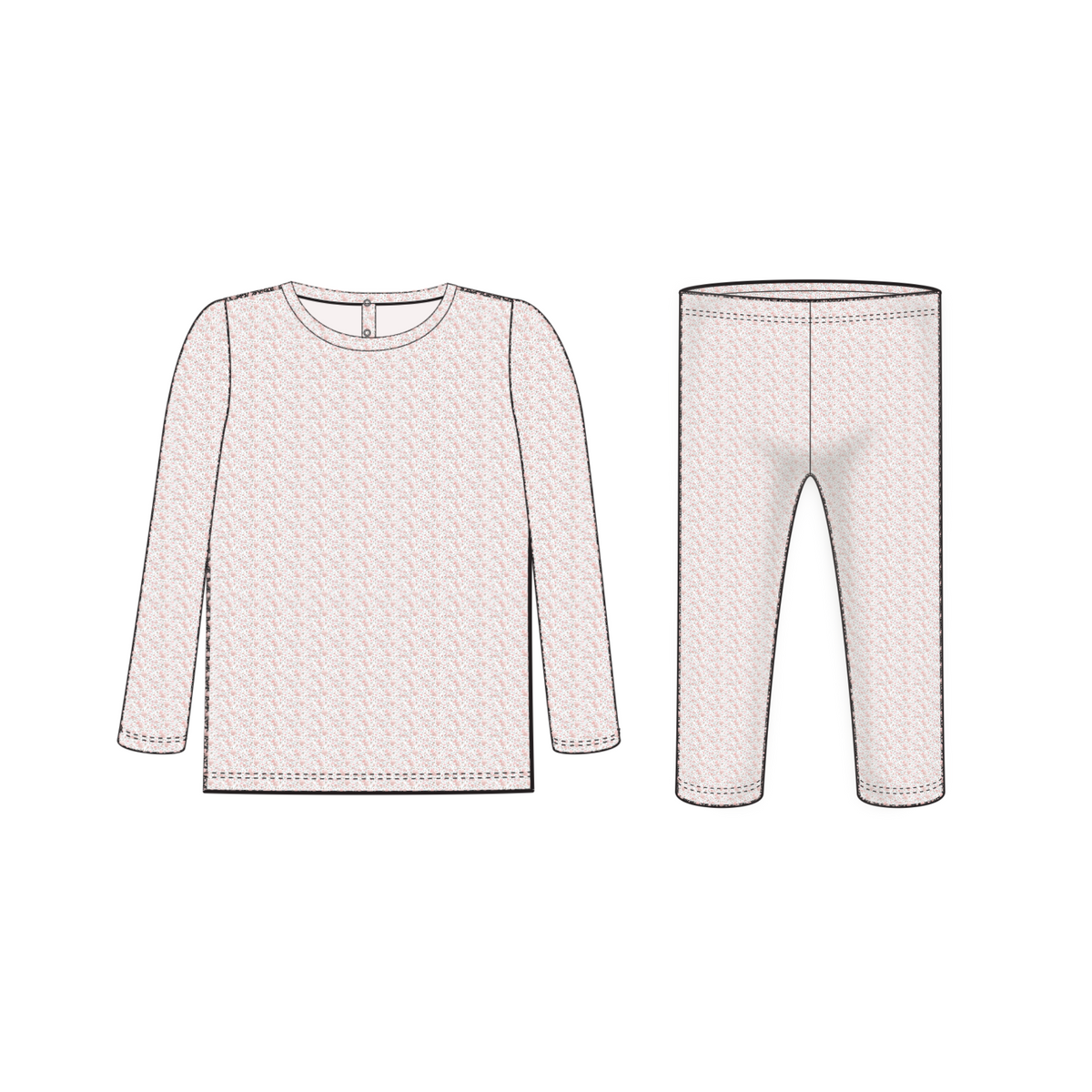 TWO PIECE SET - DITSY FLORAL