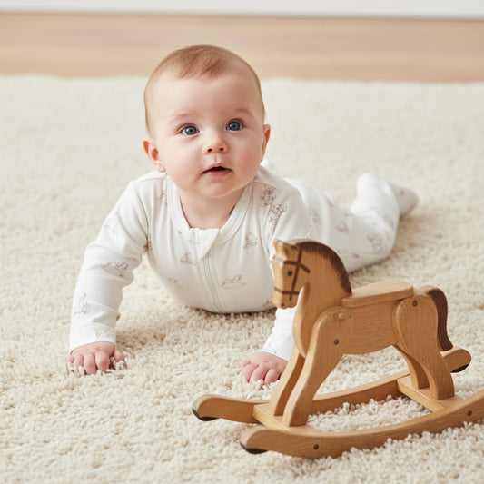 ZIPPER FOOTIE - ANTIQUE BEAR