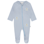 ZIPPER FOOTIE - LIGHT BLUE - BEAR BOY
