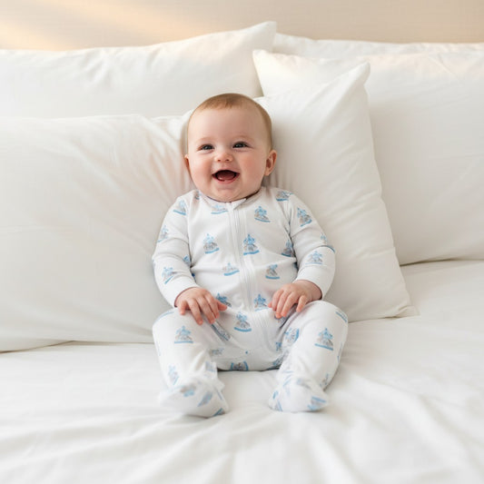 ZIPPER FOOTIE - CAROUSEL