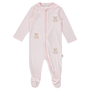 ZIPPER FOOTIE - LIGHT PINK - BEAR GIRL