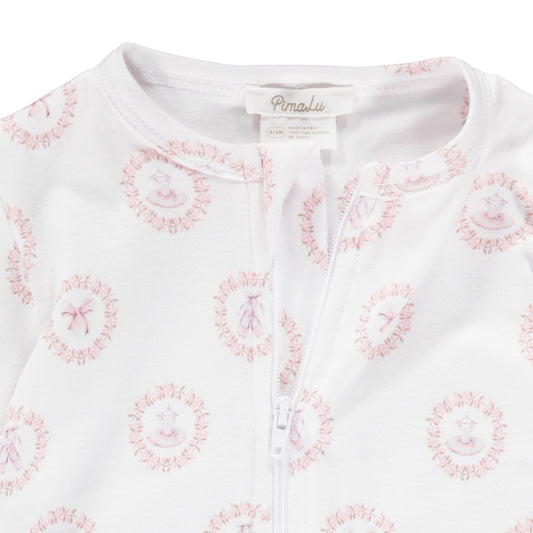 ZIPPER FOOTIE - BALLERINA