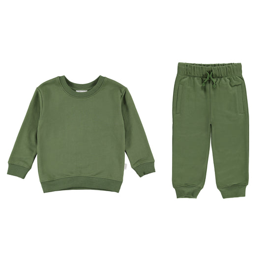 FRENCH TERRY SET - BRONZE GREEN