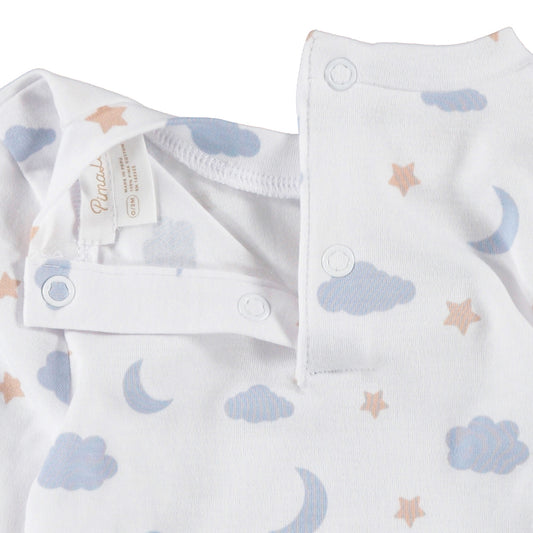 TWO PIECE SET - MOON AND STARS BLUE